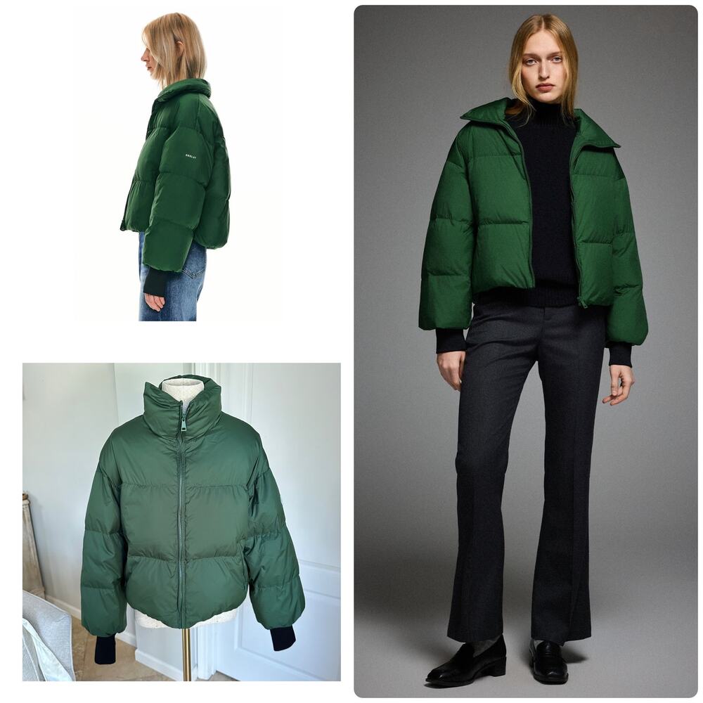 OROLAY Classics Short Oversized Down Puffer Jacket Sz M